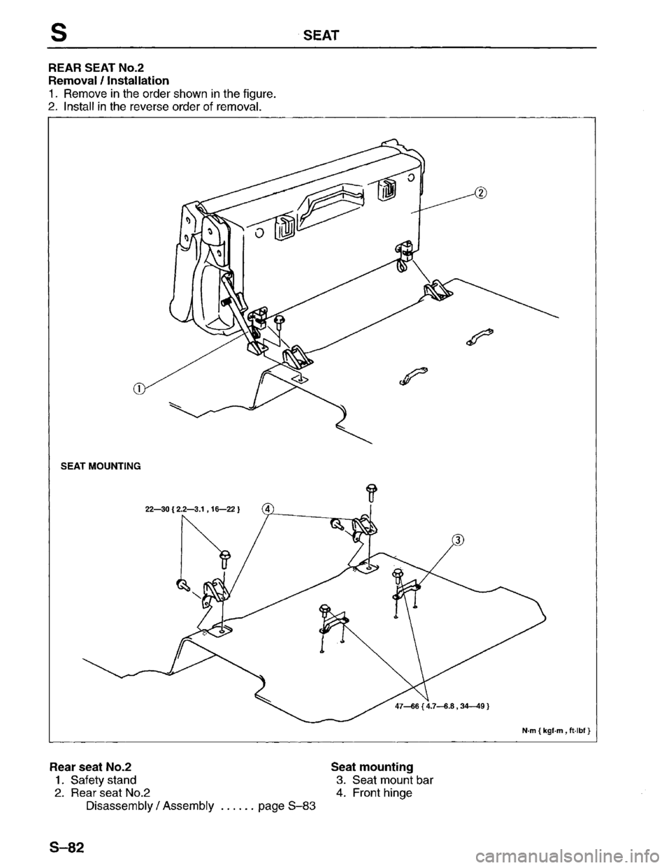 MAZDA MPV 1996  Workshop Manual 