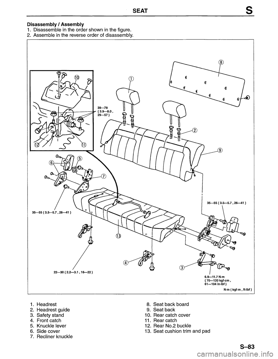 MAZDA MPV 1996  Workshop Manual 