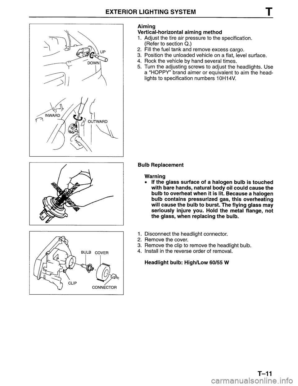 MAZDA MPV 1996  Workshop Manual 
