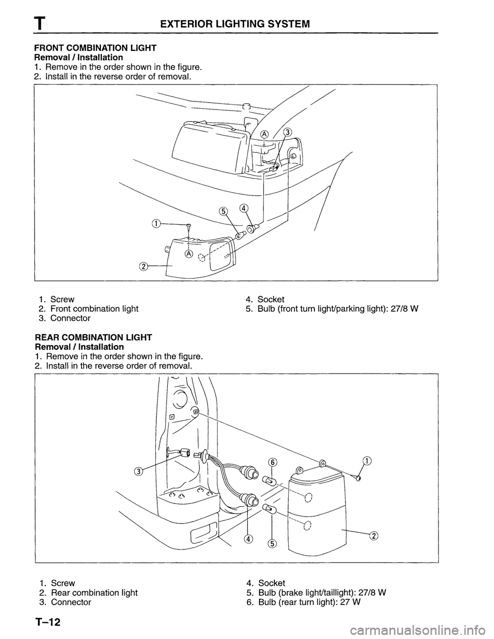 MAZDA MPV 1996  Workshop Manual 