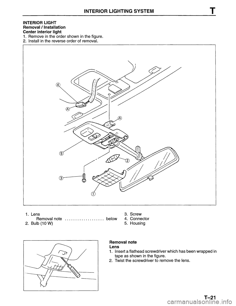 MAZDA MPV 1996  Workshop Manual 