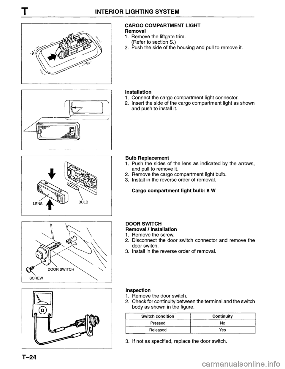 MAZDA MPV 1996  Workshop Manual 