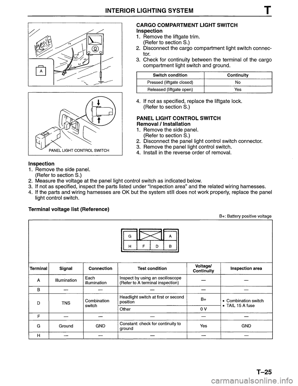 MAZDA MPV 1996  Workshop Manual 