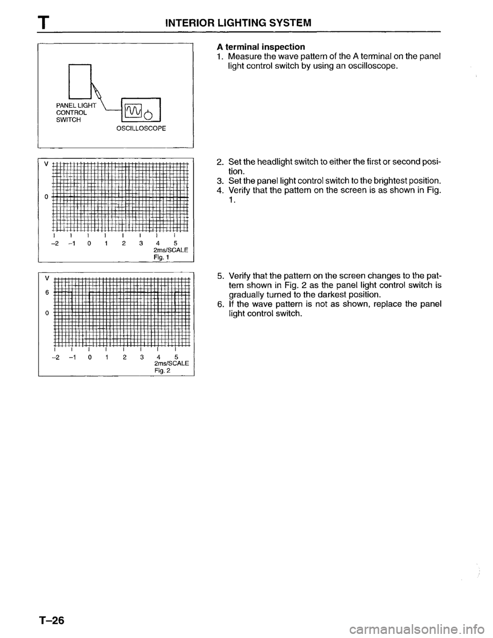 MAZDA MPV 1996  Workshop Manual 