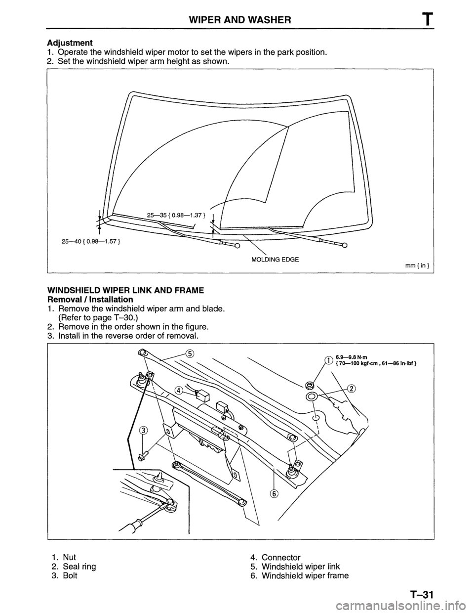 MAZDA MPV 1996  Workshop Manual 