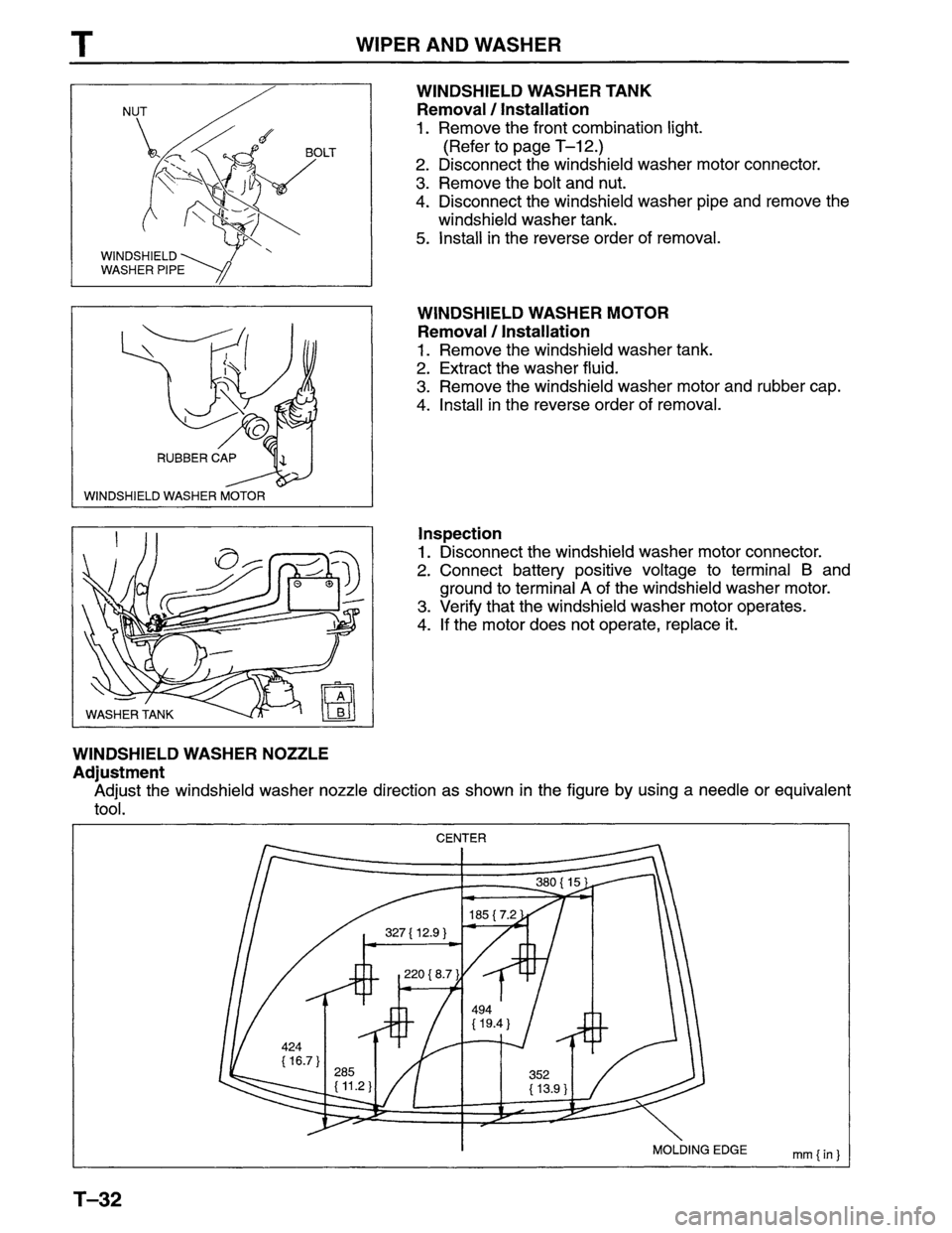 MAZDA MPV 1996  Workshop Manual 