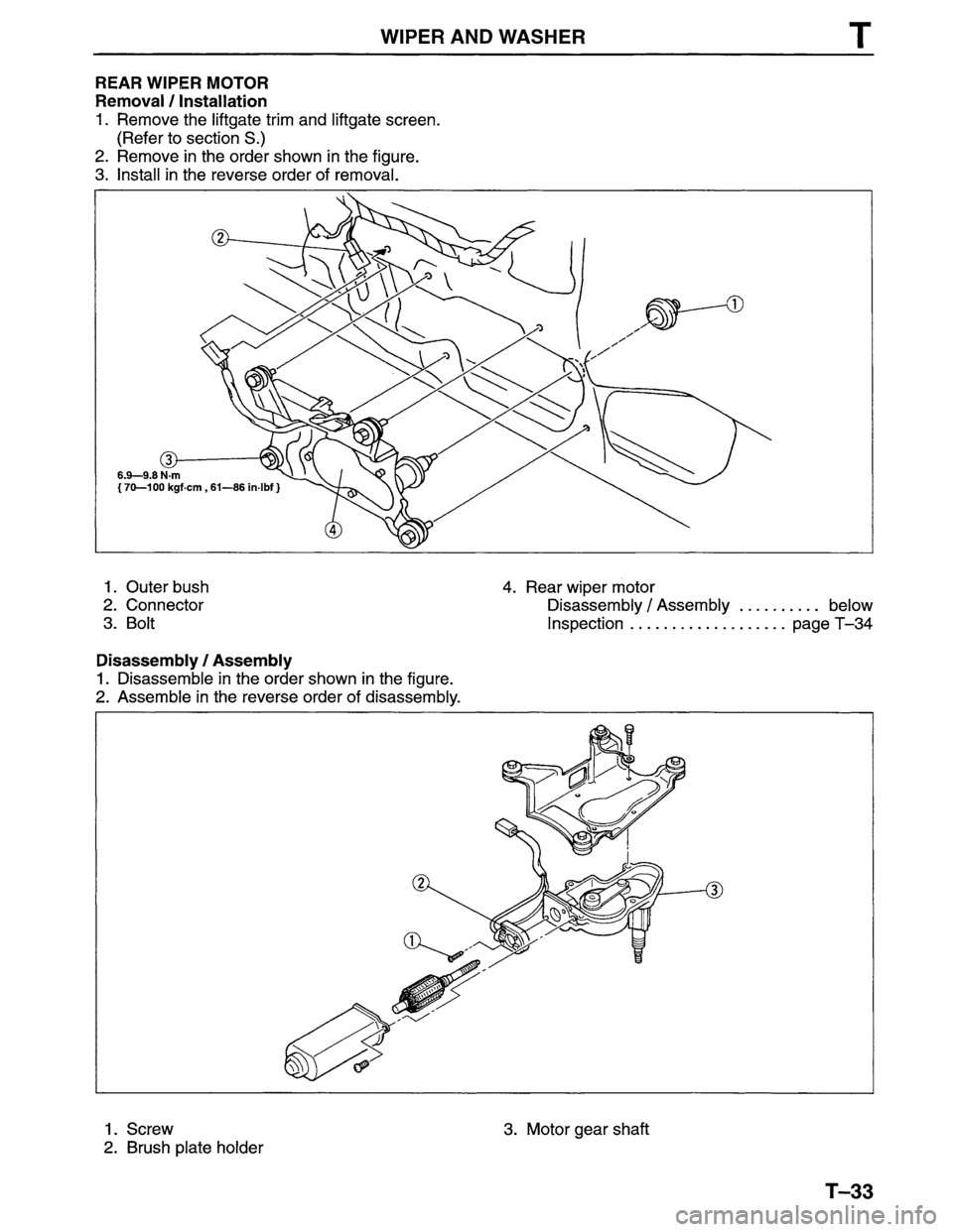 MAZDA MPV 1996  Workshop Manual 