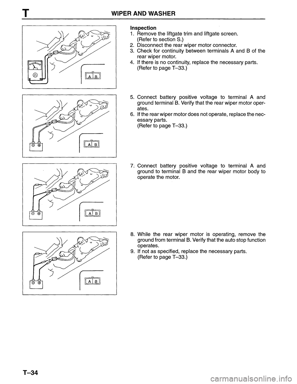 MAZDA MPV 1996  Workshop Manual 