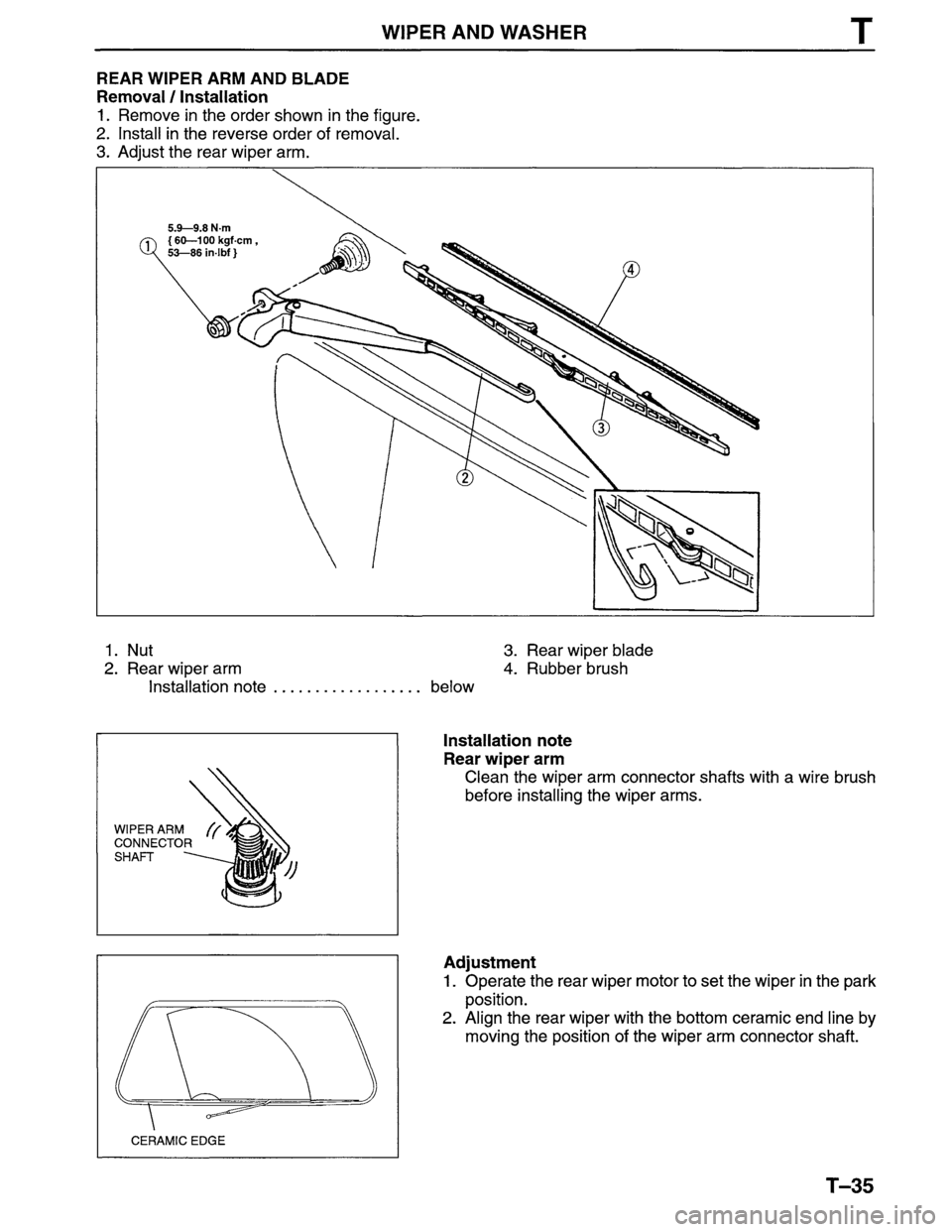 MAZDA MPV 1996  Workshop Manual 