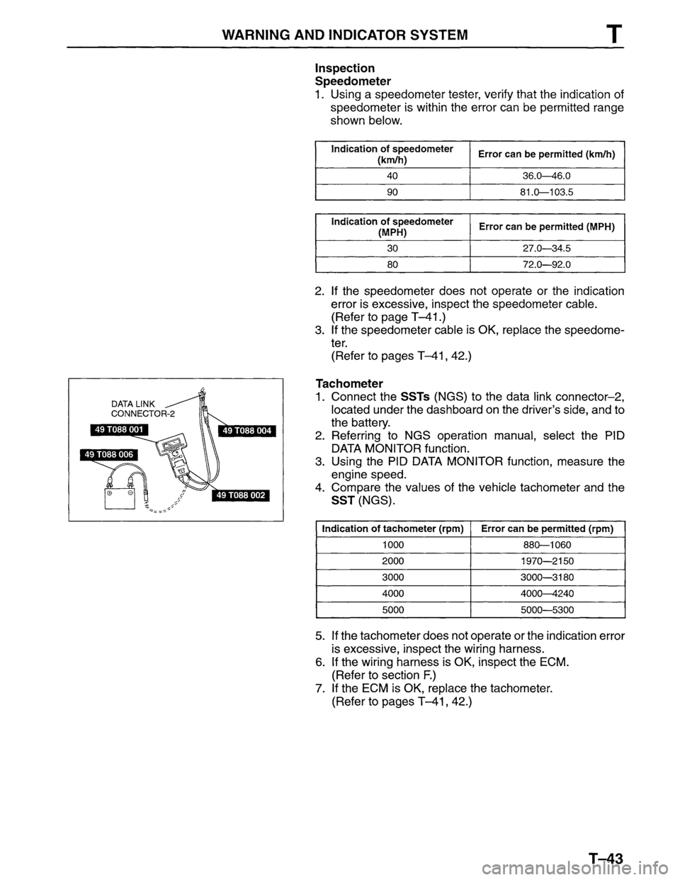 MAZDA MPV 1996  Workshop Manual 