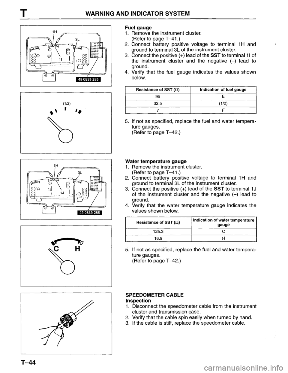 MAZDA MPV 1996  Workshop Manual 