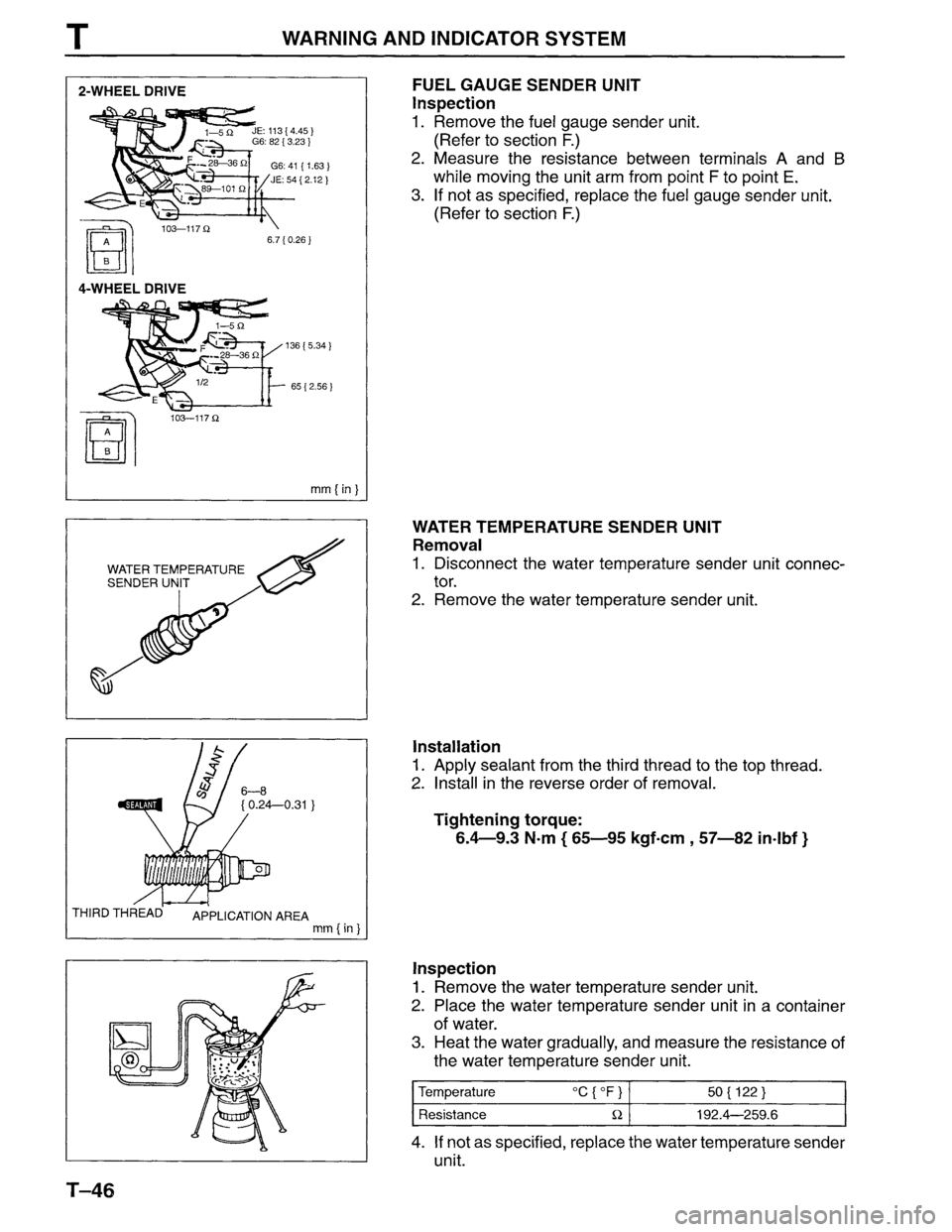 MAZDA MPV 1996  Workshop Manual 