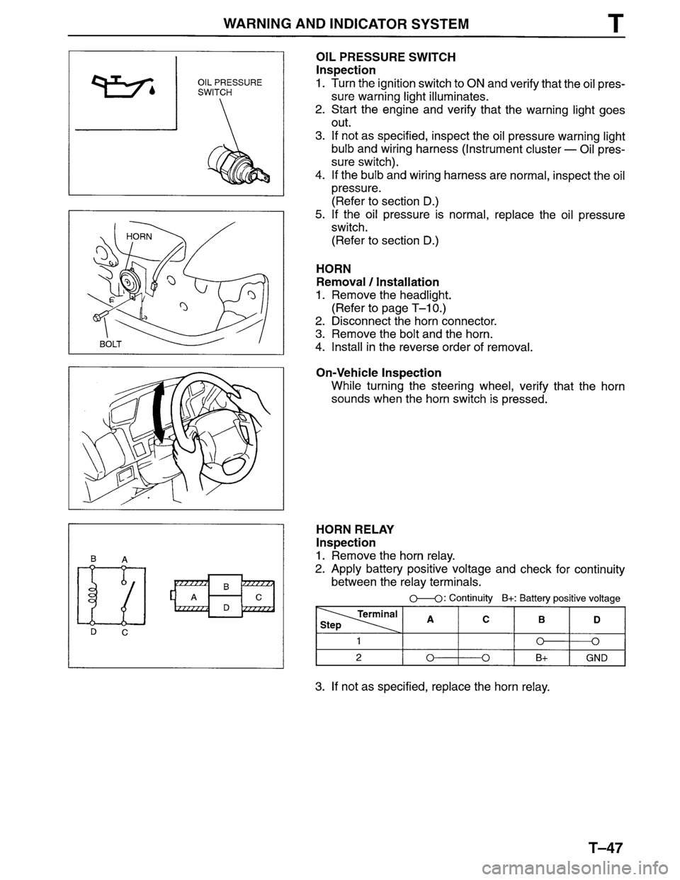 MAZDA MPV 1996  Workshop Manual 