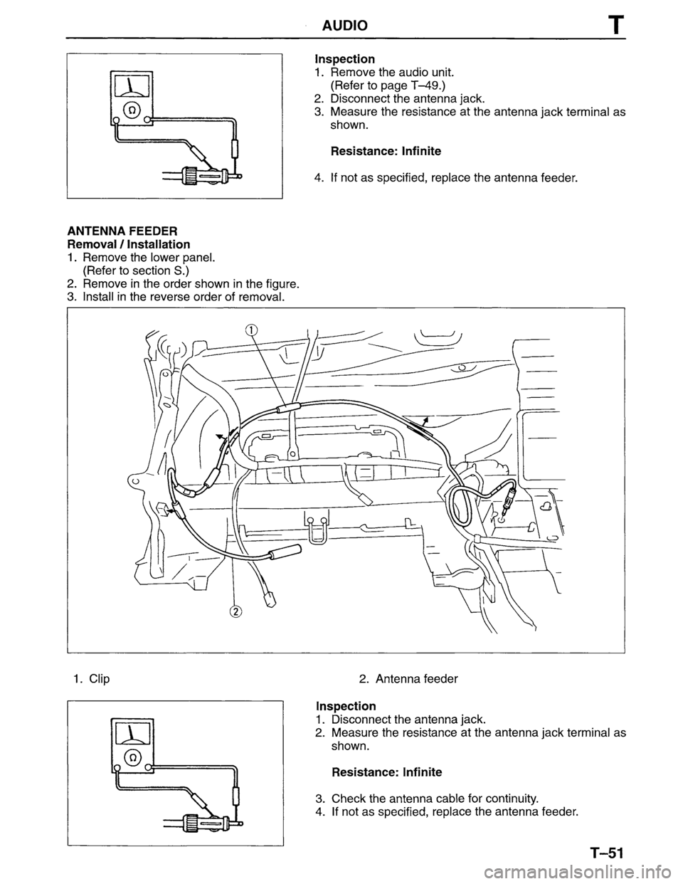 MAZDA MPV 1996  Workshop Manual 