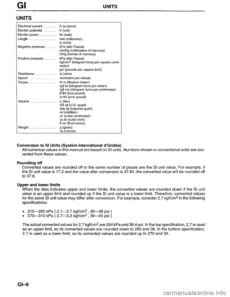 MAZDA MPV 1996  Workshop Manual 