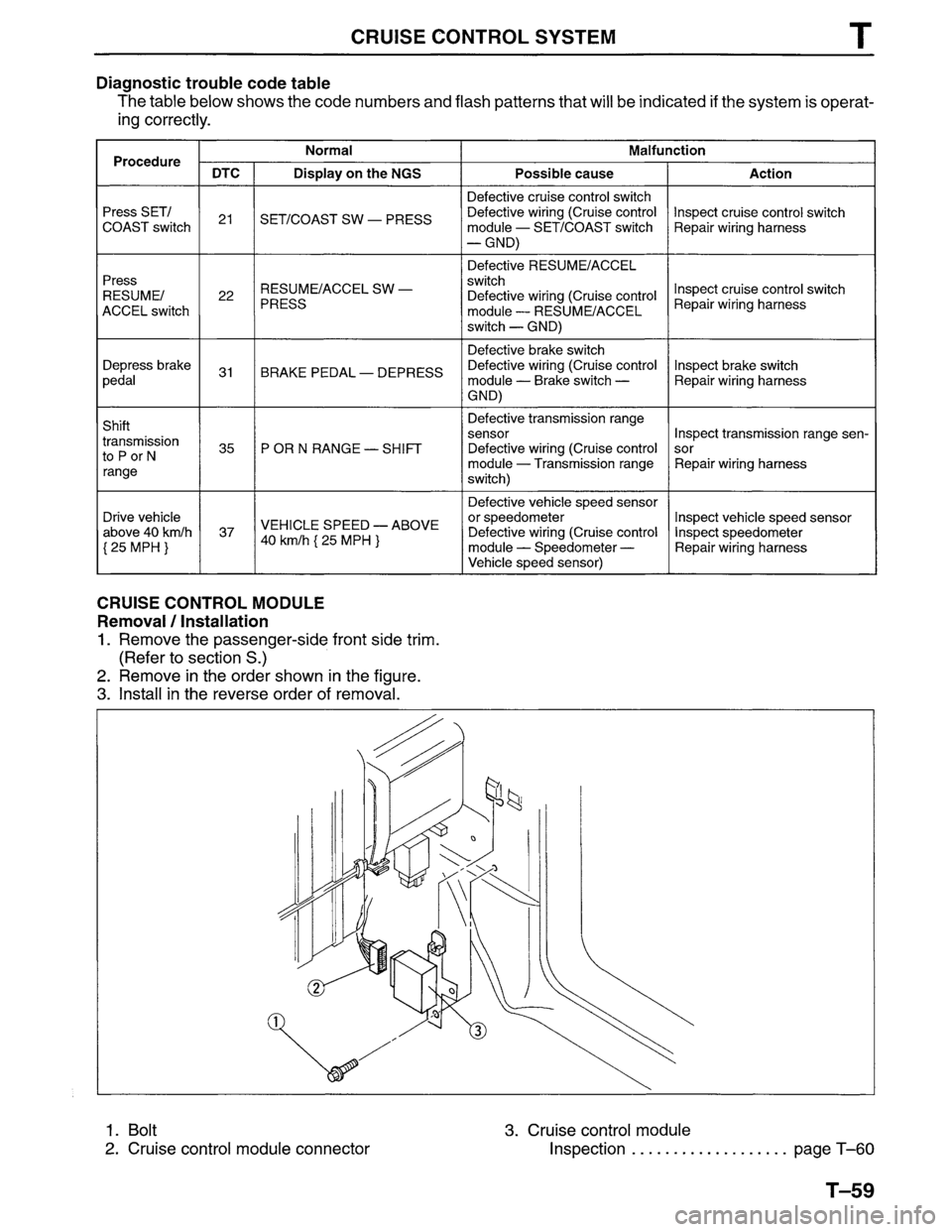 MAZDA MPV 1996  Workshop Manual 