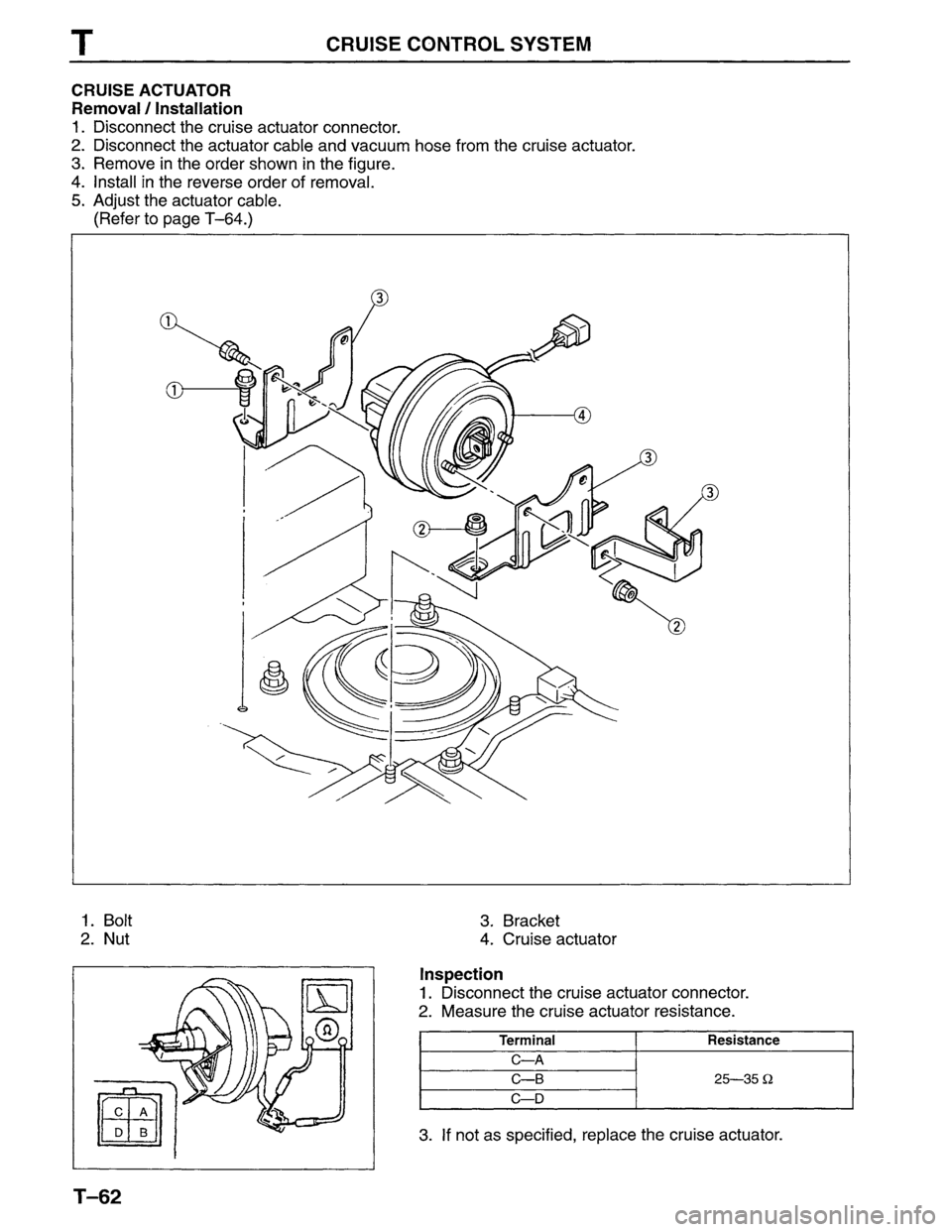 MAZDA MPV 1996  Workshop Manual 