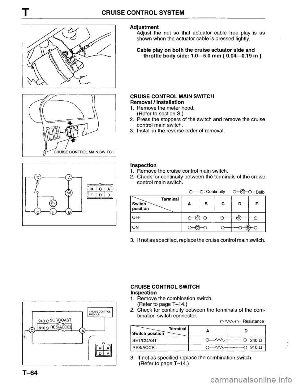 MAZDA MPV 1996  Workshop Manual 
