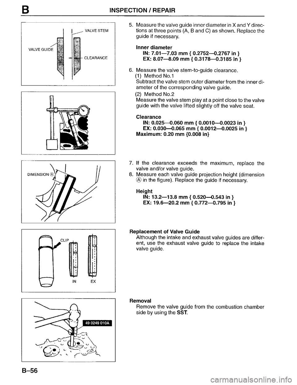 MAZDA MPV 1996  Workshop Manual 