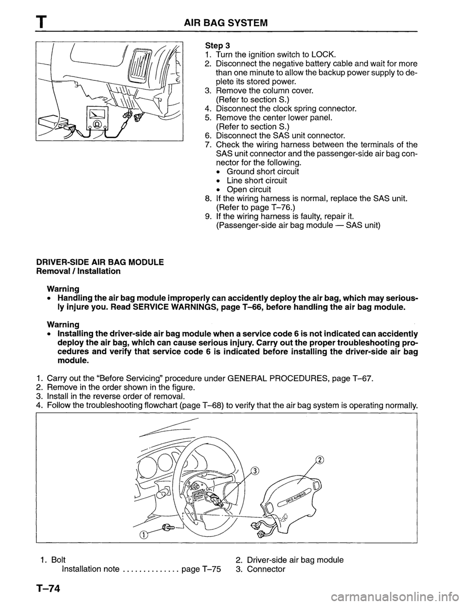 MAZDA MPV 1996  Workshop Manual 