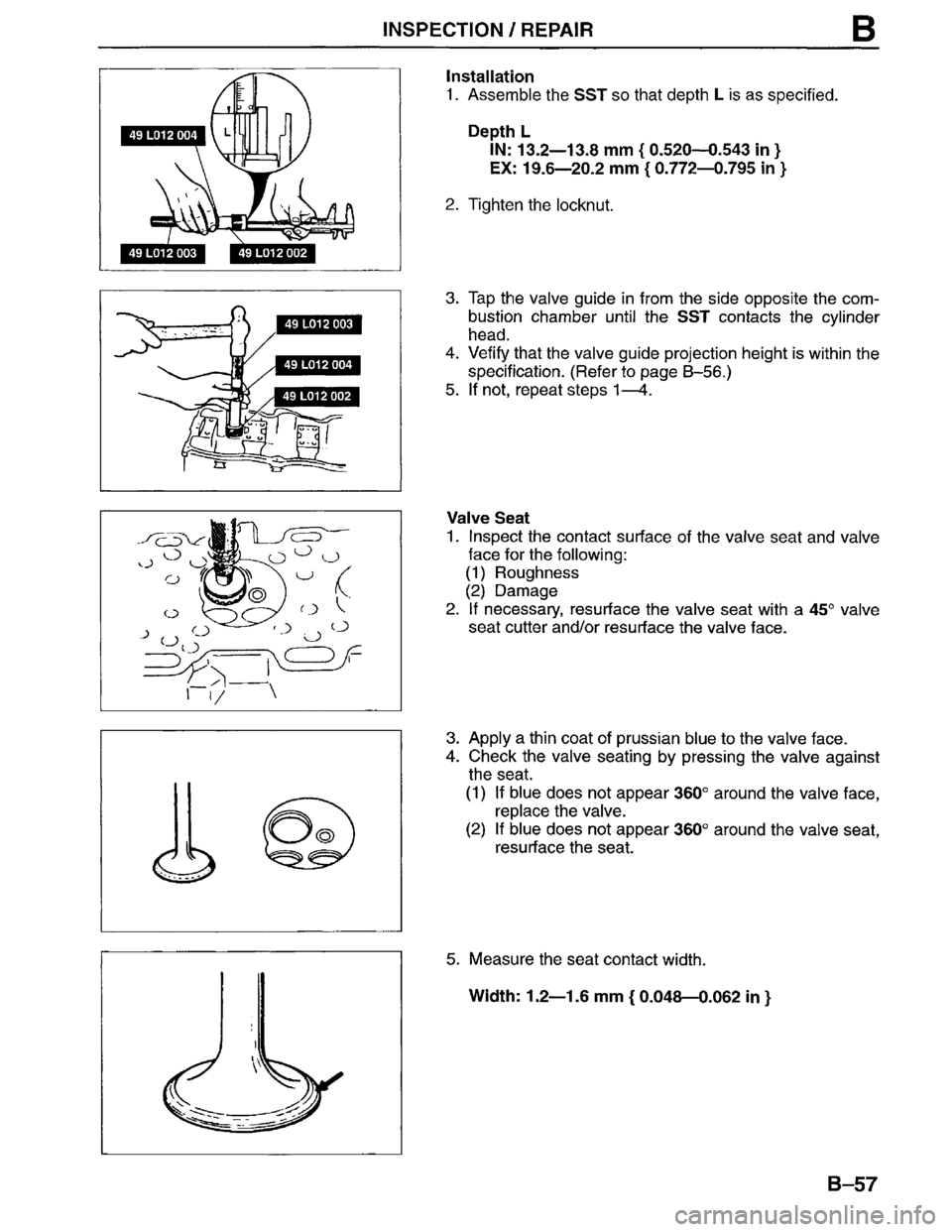 MAZDA MPV 1996  Workshop Manual 
