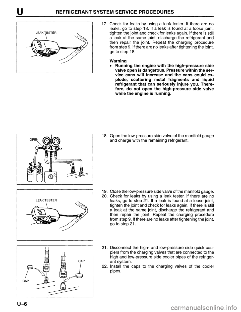 MAZDA MPV 1996  Workshop Manual 