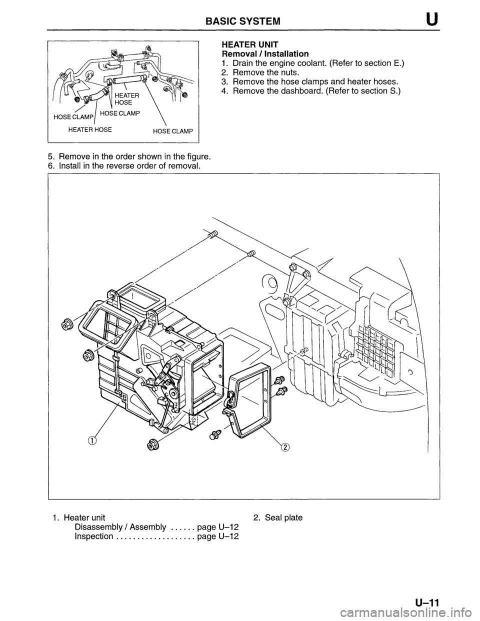 MAZDA MPV 1996  Workshop Manual 