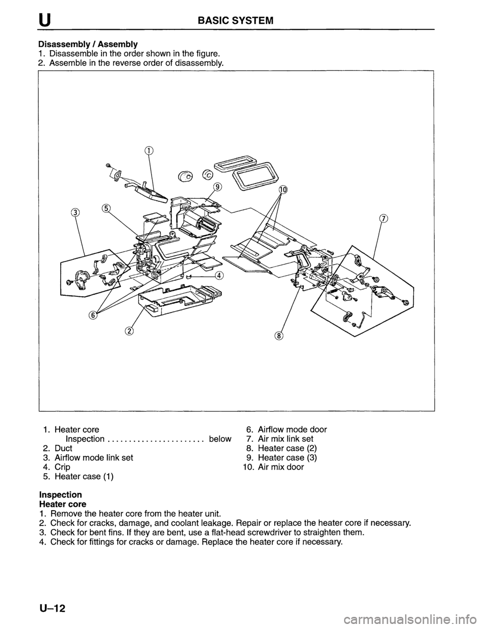 MAZDA MPV 1996  Workshop Manual 