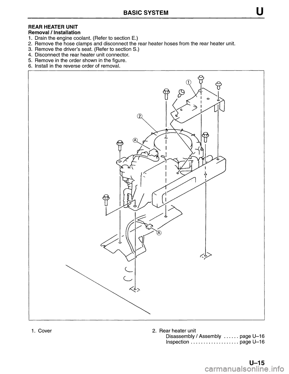 MAZDA MPV 1996  Workshop Manual 