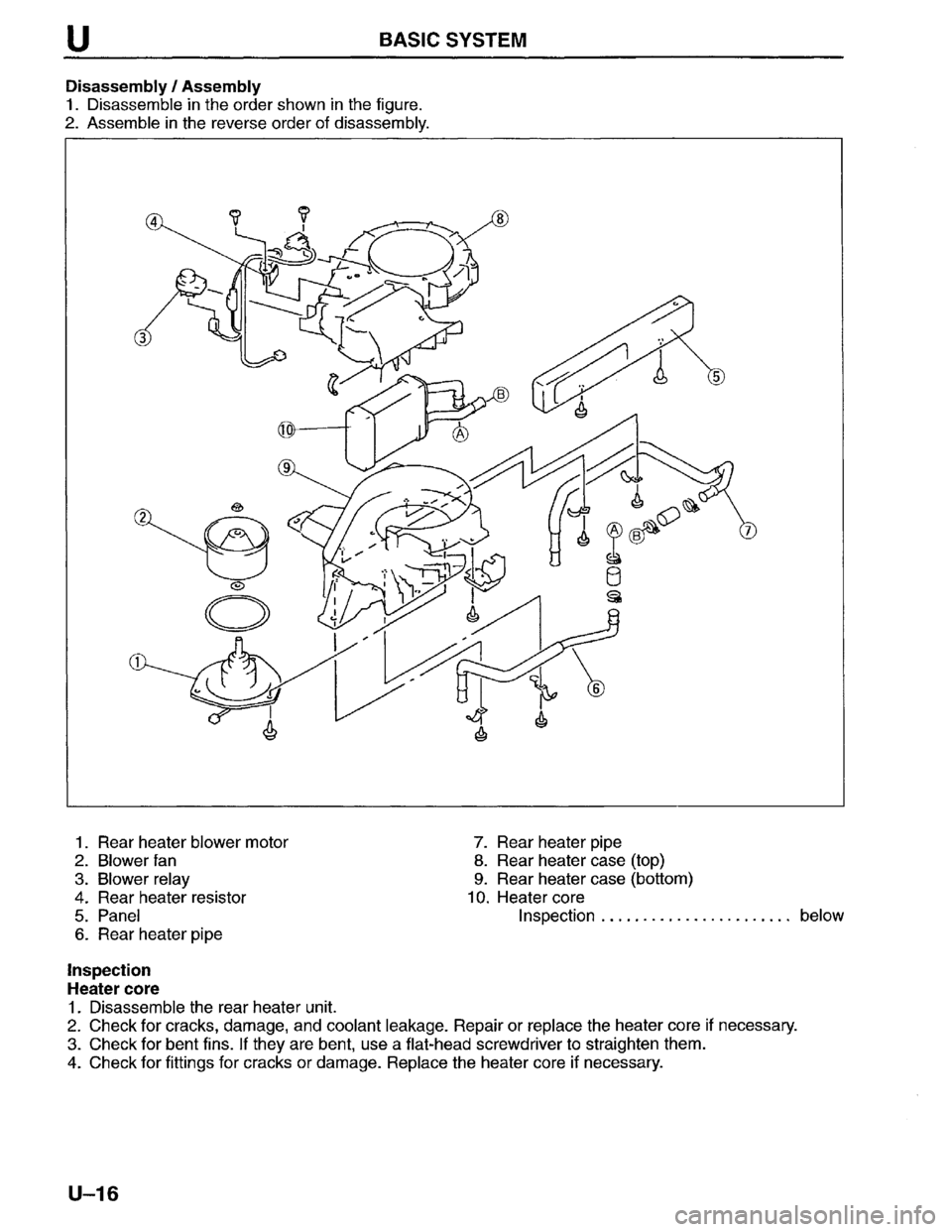MAZDA MPV 1996  Workshop Manual 