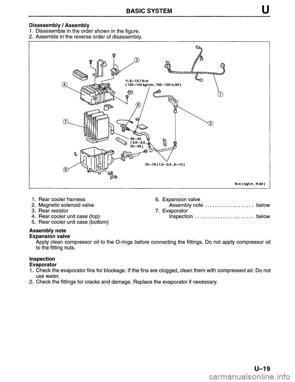 MAZDA MPV 1996  Workshop Manual 