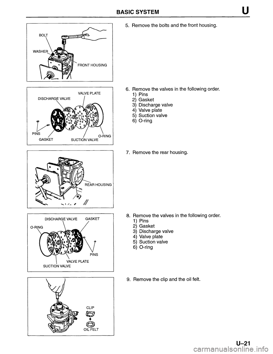 MAZDA MPV 1996  Workshop Manual 