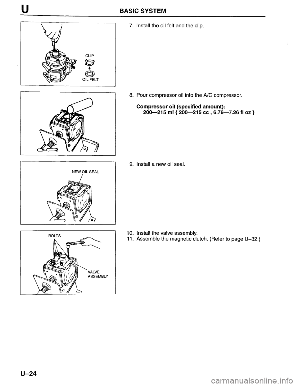 MAZDA MPV 1996  Workshop Manual 