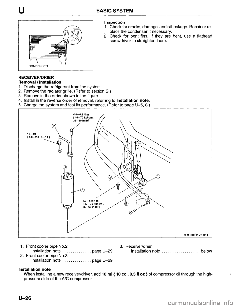 MAZDA MPV 1996  Workshop Manual 
