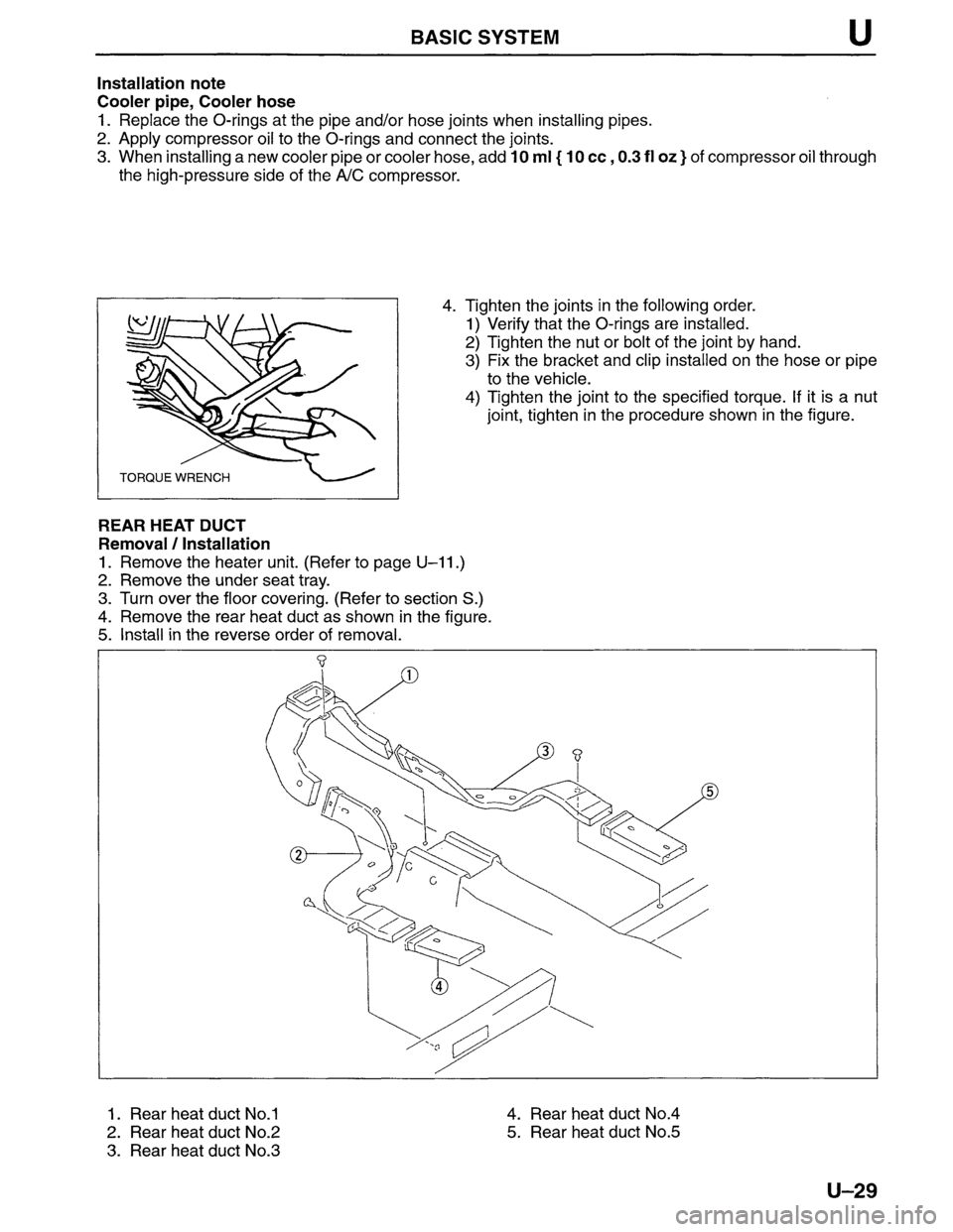 MAZDA MPV 1996  Workshop Manual 