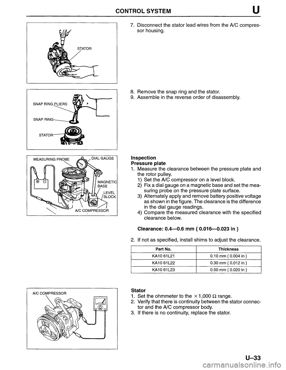 MAZDA MPV 1996  Workshop Manual 