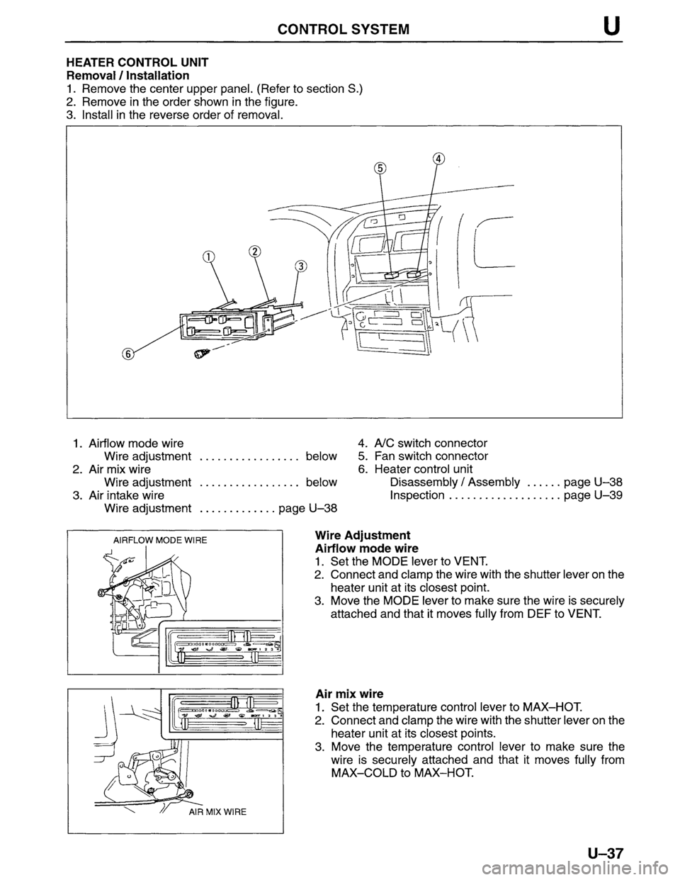 MAZDA MPV 1996  Workshop Manual 