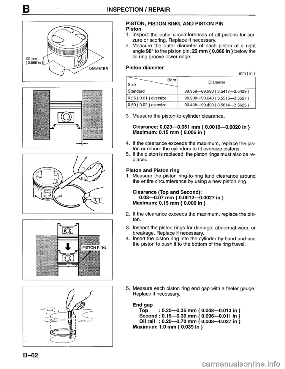 MAZDA MPV 1996  Workshop Manual 