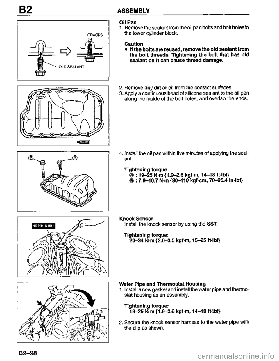 MAZDA MX-3 1995  Workshop Manual 
