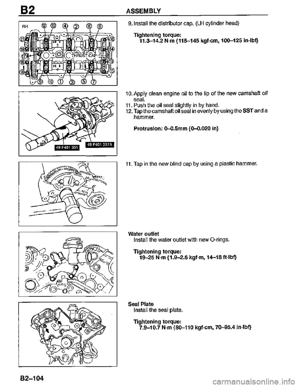 MAZDA MX-3 1995  Workshop Manual 