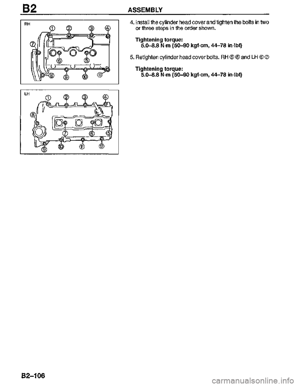MAZDA MX-3 1995  Workshop Manual 