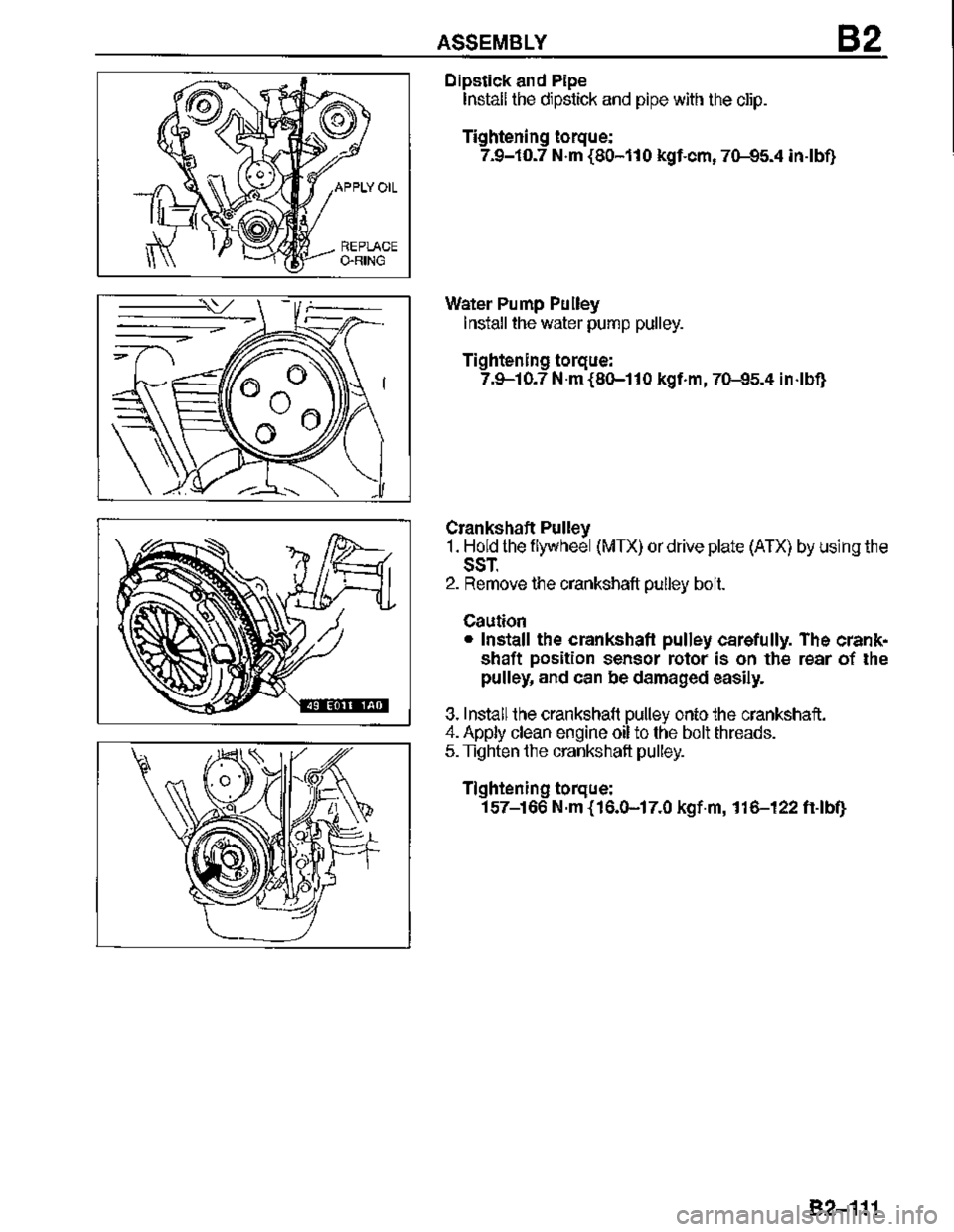 MAZDA MX-3 1995  Workshop Manual 