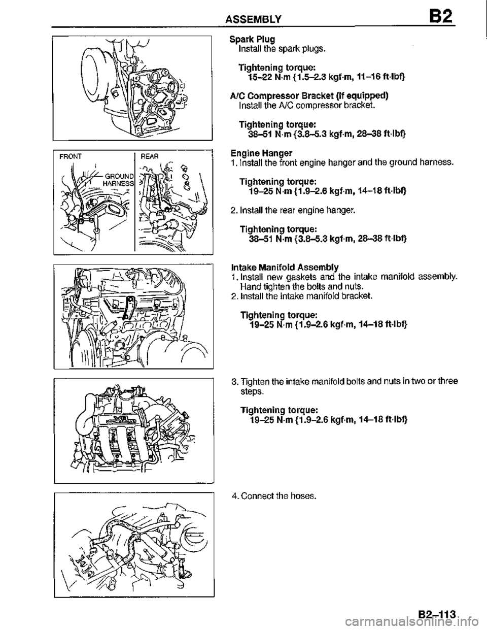 MAZDA MX-3 1995  Workshop Manual 