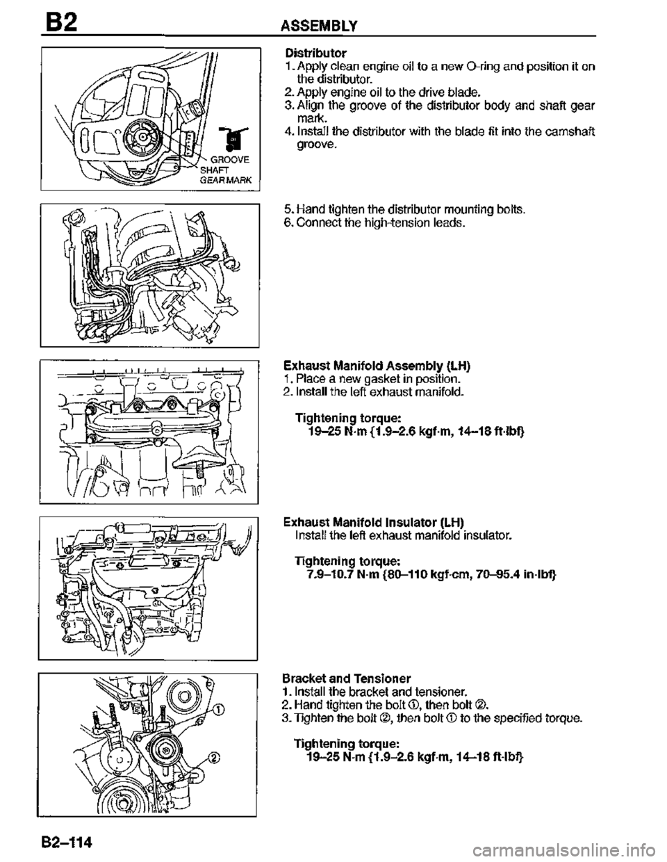 MAZDA MX-3 1995  Workshop Manual 