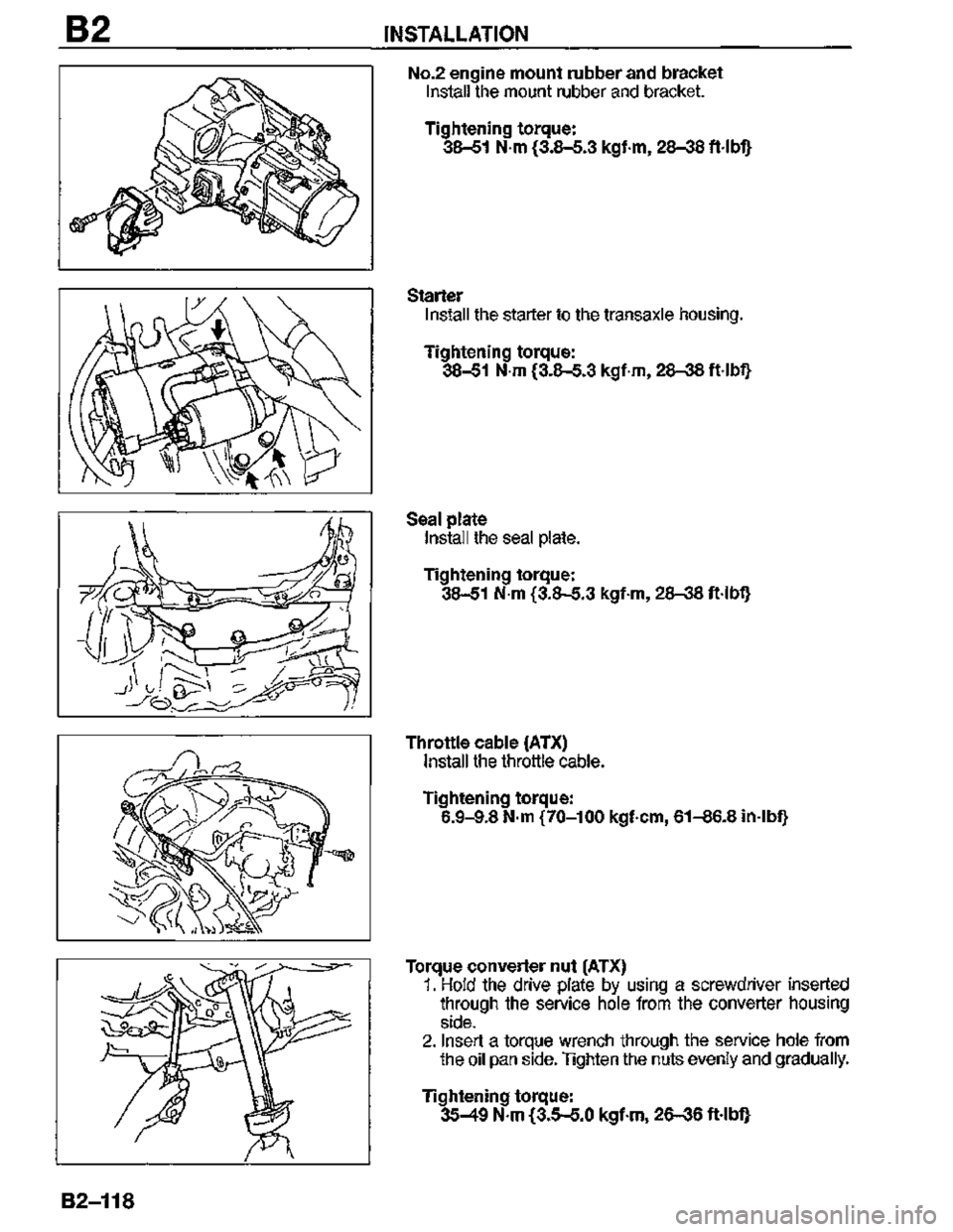 MAZDA MX-3 1995  Workshop Manual 