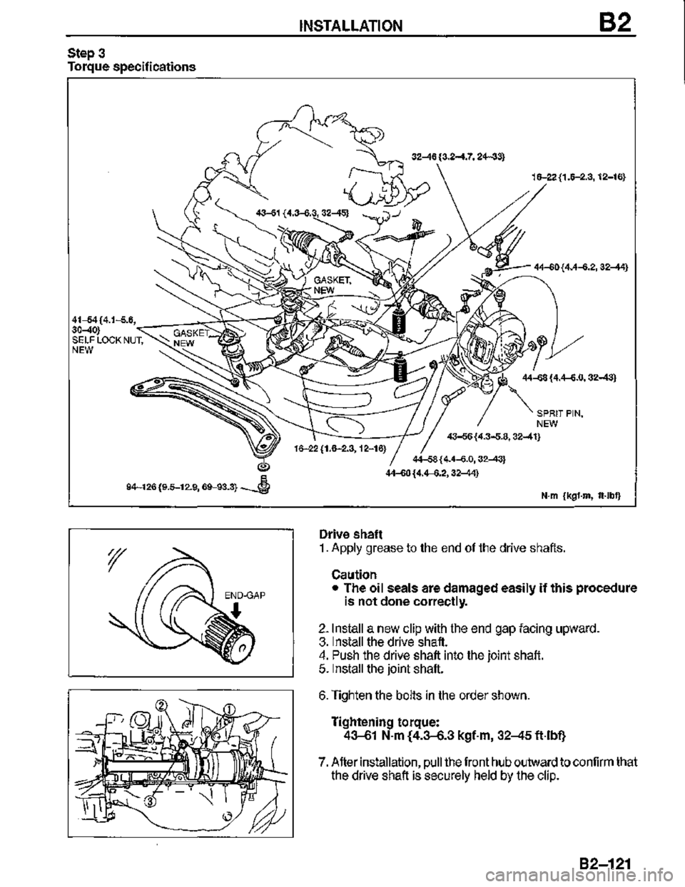 MAZDA MX-3 1995  Workshop Manual 
