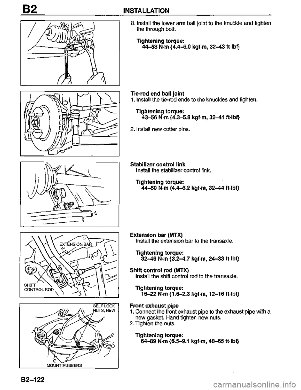 MAZDA MX-3 1995  Workshop Manual 