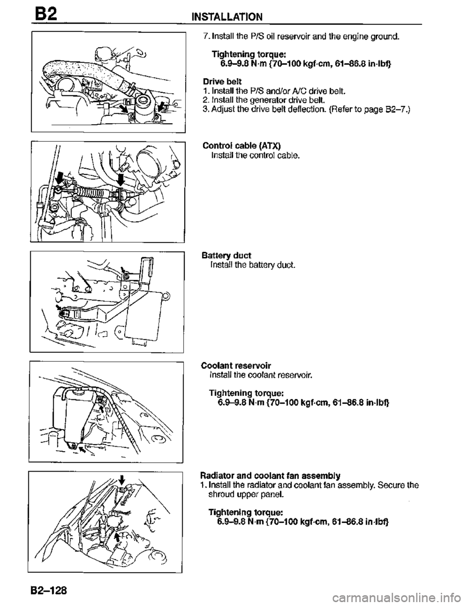 MAZDA MX-3 1995  Workshop Manual 