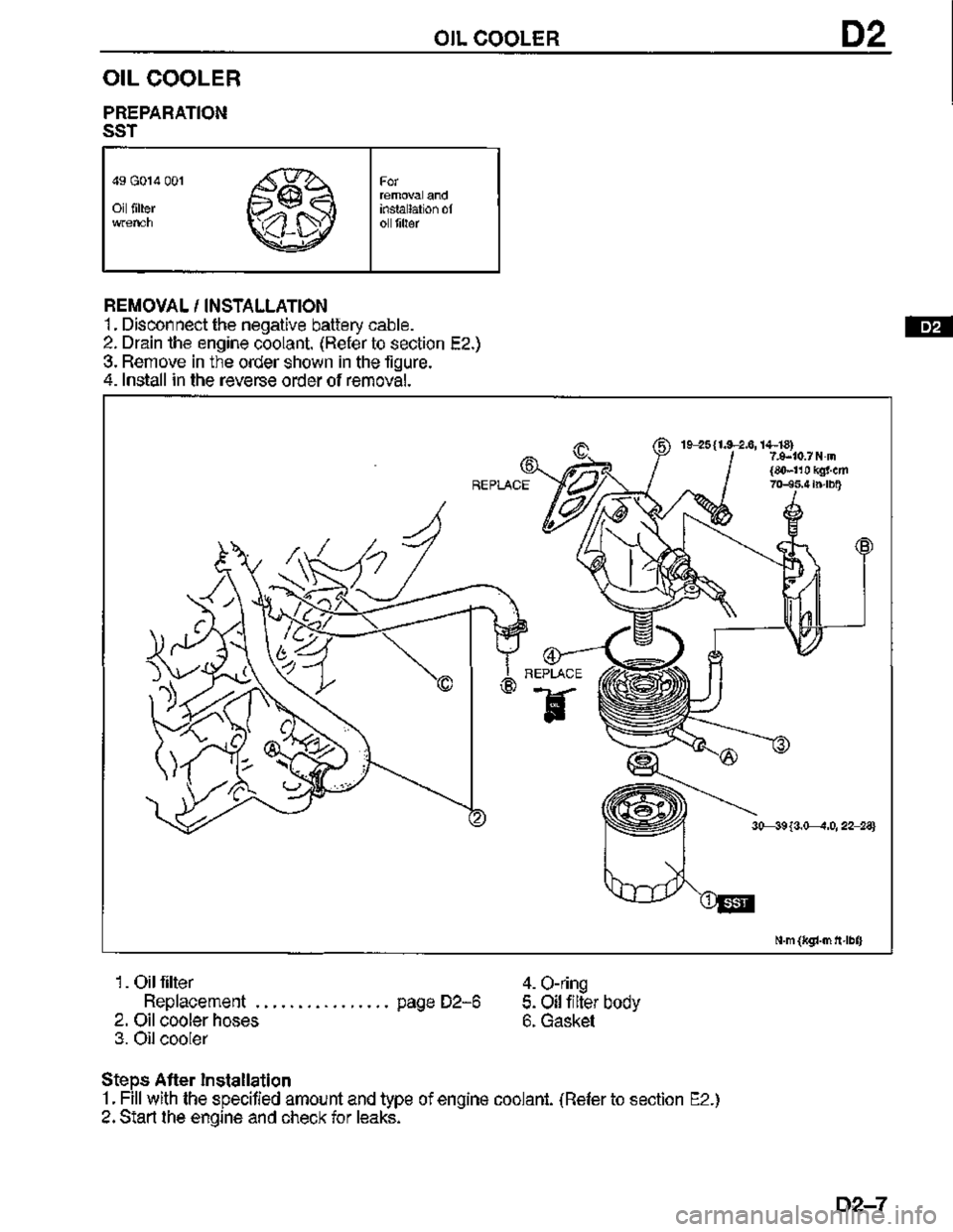 MAZDA MX-3 1995  Workshop Manual 