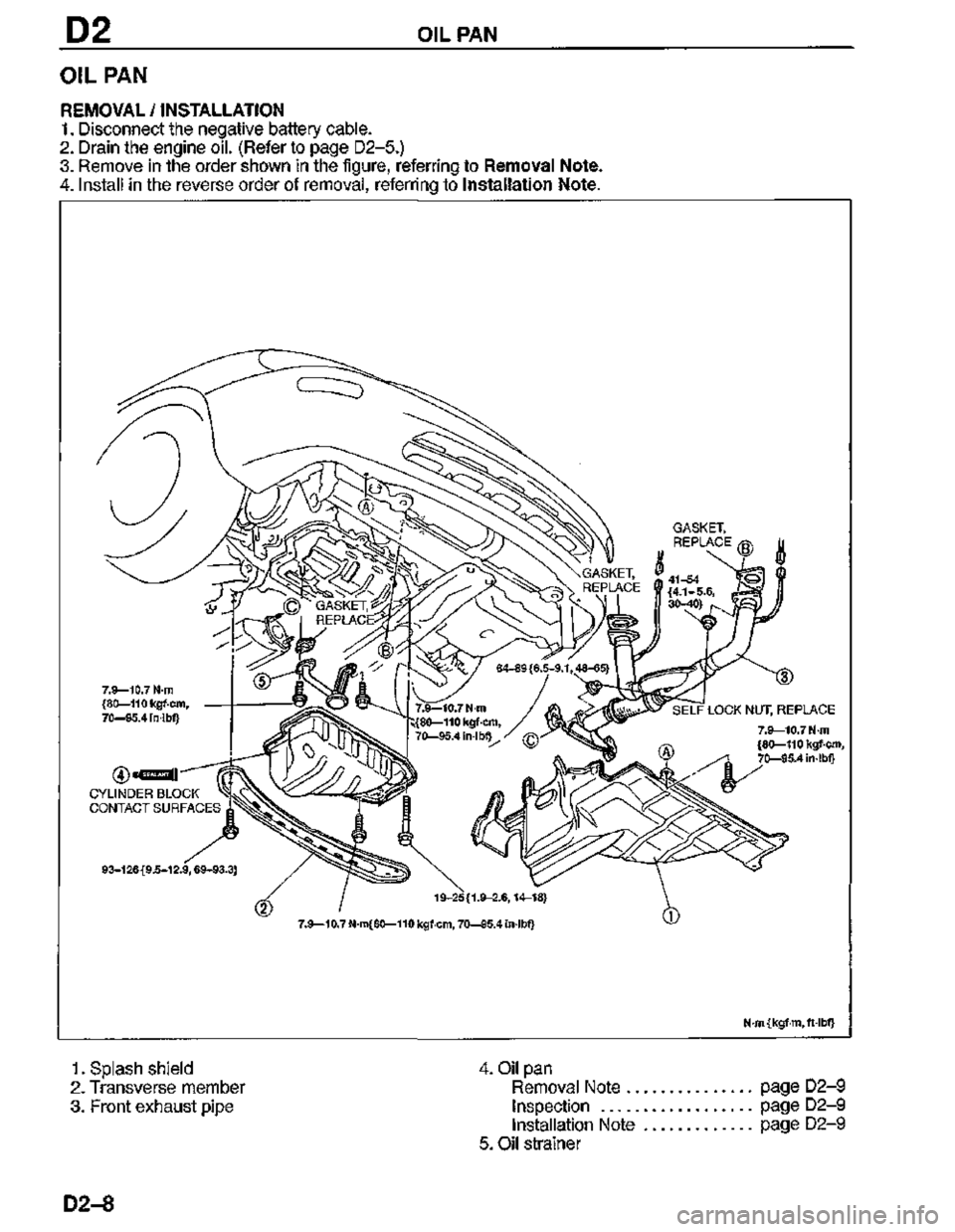 MAZDA MX-3 1995  Workshop Manual 